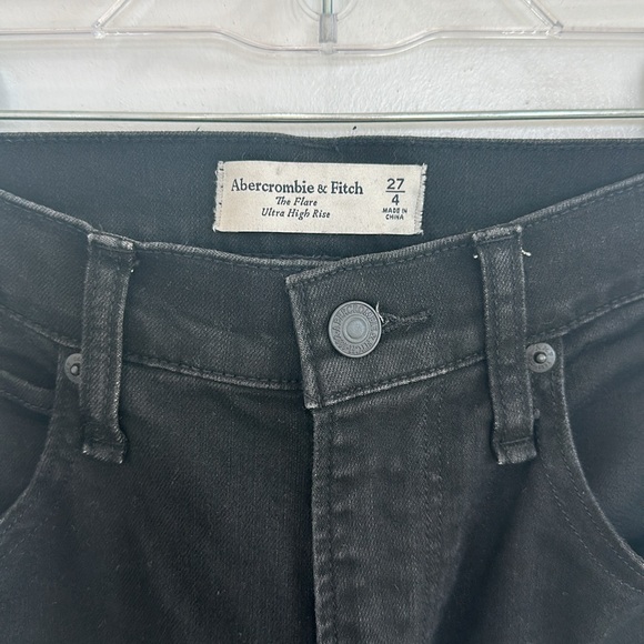 Abercrombie & Fitch Black Flare Jeans - Picture 4 of 9